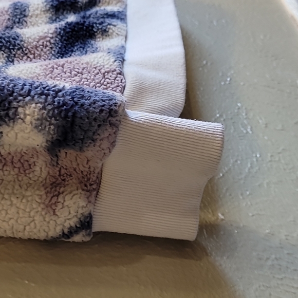 Athleta Girls Sherpa Half Zip Sweater watercolor Soft collared Size: XL/14 - Picture 10 of 16